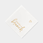 サンキュー ラブ ハート ミニマリスト ブランケット 箔ナプキン (右)