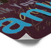 サンキュー!多くの大きなポスタ感謝していー! ポスター (角)