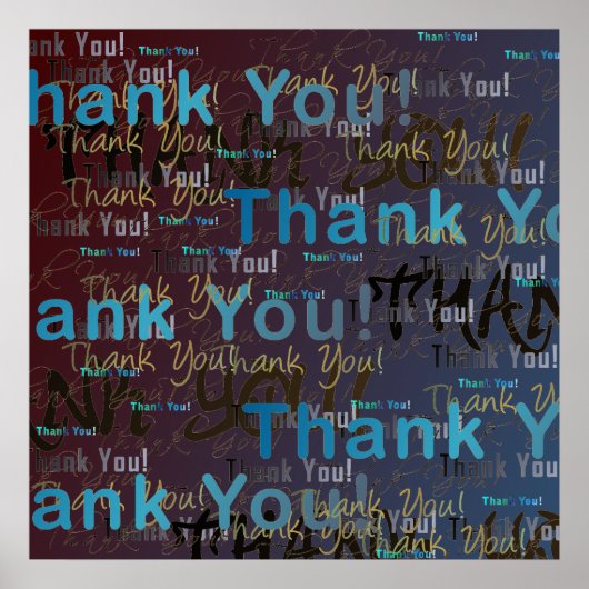 サンキュー!多くの大きなポスタ感謝していー! ポスター (正面)