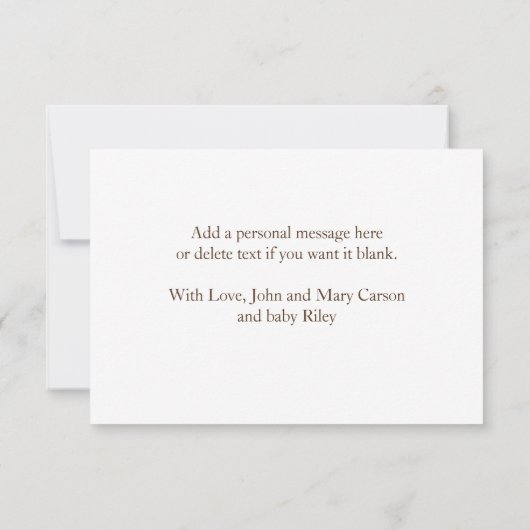 サンキュー |女性のカーボーイをテーマにしたベビーシャワー (裏面)