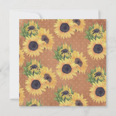 サンキュー 感謝祭 ポタッキー Dinner ヒマワリ かぼちゃ 招待状 (裏面)