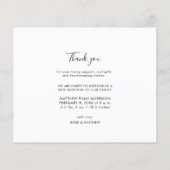 サンキュー |文字スクリプトの誕生発表 (裏面)