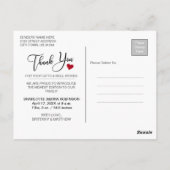 サンキュー | 新生児写真 ポストカード (裏面)