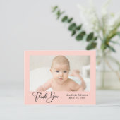 サンキュー | 新生児写真 ポストカード (スタンド正面)