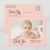 サンキュー | 新生児写真 ポストカード (正面/裏面)