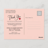 サンキュー | 新生児写真 ポストカード (裏面)