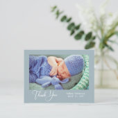 サンキュー | 新生児写真 ポストカード (スタンド正面)