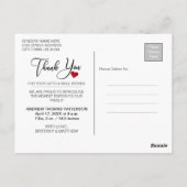 サンキュー | 新生児写真 ポストカード (裏面)