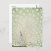 サンキュー | 日本のファインアート | 孔雀はがき ポストカード (正面/裏面)