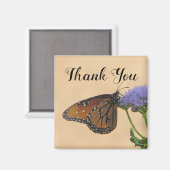 サンキュー（昆虫）オオカバマダラ、モナークフォトオレンジ蝶 マグネット (正面/裏面)