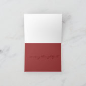 サンキュー!白バラ（赤） サンキューカード (内部)