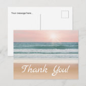 サンキュー.砂、空、海。 ポストカード (正面/裏面)