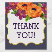 サンキュー!花Any大事な行事ワインラベル ワインラベル (シングルラベル)