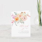 サンキュー |赤面とティール（緑がかった色）春フローラベビーシャワー (正面)