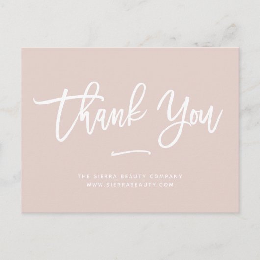 サンキュー |赤面カスタム小売業 ポストカード (正面)