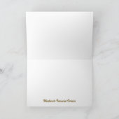 サンキュー – 金ゴールドとクリームヴィンテージプリント (内部)