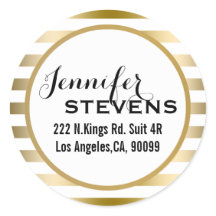 サンキュー – 金ゴールドストライプ幾何学模様