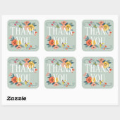 サンキュー |鮮やかフローラワイルドフラワー&ハニービー スクエアシール (シート)