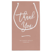 サンキュー | Chic Terracottaリテールショッピングバッグ スモールペーパーバッグ (裏面)