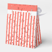 サンキュー – Coral/White シンプルストライプPattern フェイバーボックス (裏面サイド)