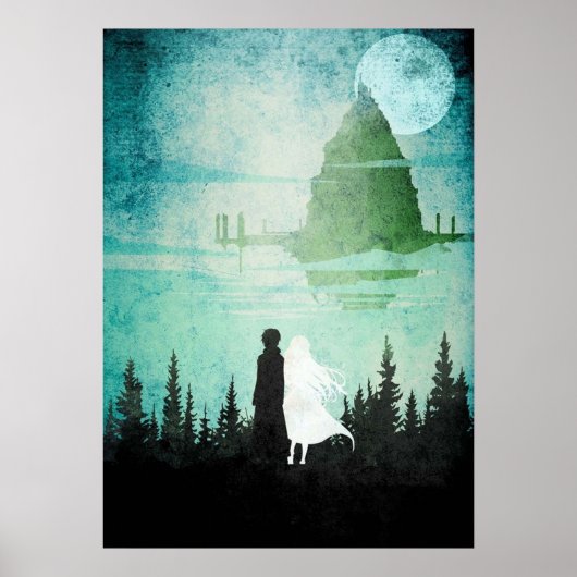 サンキリトとアスナミニマルマンガ ポスター (正面)