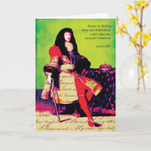 サンキングルイ14世引用文 カード (黄色い花)