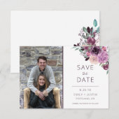 サンギアとマーブのバラの写真 セーブ・ザ・デート | (正面/裏面)