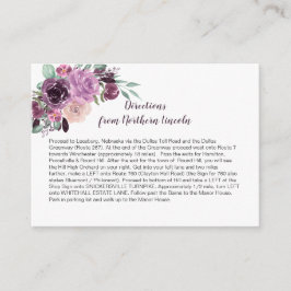 サンギア パープル モーブ フラワーの方向 | エンクロージャーカード