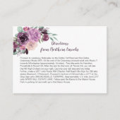 サンギア パープル モーブ フラワーの案内カード | エンクロージャーカード (正面)