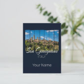 サンギニニャーナトスカーニイタリアヴィナトゲパノラマビュー シーズンポストカード (スタンド正面)