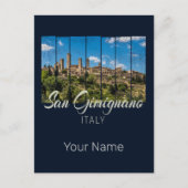 サンギニニャーナトスカーニイタリアヴィナトゲパノラマビュー シーズンポストカード (正面)