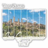 サンギニニャーナトスカーニイタリアヴィナトゲパノラマビュー シール (正面)