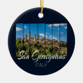 サンギニニャーナトスカーニイタリアヴィナトゲパノラマビュー セラミックオーナメント