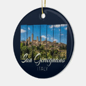サンギニニャーナトスカーニイタリアヴィナトゲパノラマビュー セラミックオーナメント (左)