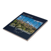 サンギニニャーナトスカーニイタリアヴィナトゲパノラマビュー タイル (側面)