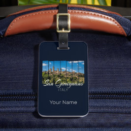 サンギニニャーナトスカーニイタリアヴィナトゲパノラマビュー ラゲッジタグ