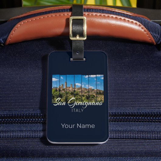 サンギニニャーナトスカーニイタリアヴィナトゲパノラマビュー ラゲッジタグ (正面インサイチュ2)
