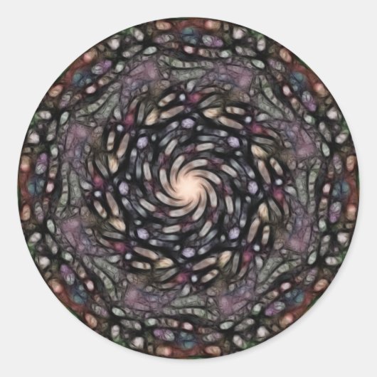 サンギヌの曼荼羅（ステッカー） ラウンドシール (正面)