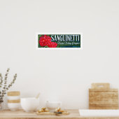 サンギネッティ葡萄ラベル ポスター (キッチン)