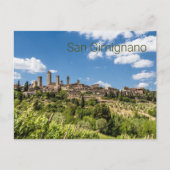 サンギミニャーナトスカーニイタリアパノラマサンダインメント シーズンポストカード (正面)
