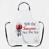 サンギリアをこぼせ... 紅茶じゃないんだからな エプロン (正面)