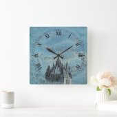 サンギレス – 彼の鐘by Charles Altamont Doyle スクエア壁時計 (ホーム)