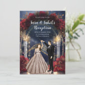 サンギート招待状 インドの受付カード 招待状 (スタンド正面)