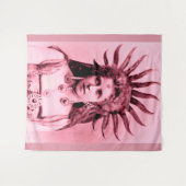 サンクイーンとしてルーマニアの女王マリー – ピンク タペストリー (正面(横))