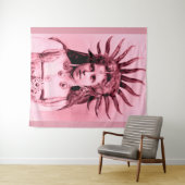 サンクイーンとしてルーマニアの女王マリー – ピンク タペストリー (インサイチュ(横))