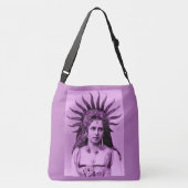 サンクイーンとしてルーマニアの女王マリー – ラベンダー クロスボディバッグ (裏面)