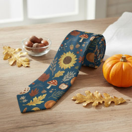 サンクスギビングに彩りを添えた紅葉 ネクタイ