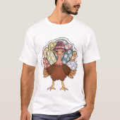 サンクスギビングの七面鳥 Tシャツ (正面)