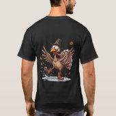 サンクスギビングの七面鳥 Tシャツ (裏面)