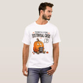 サンクスギビングの存在危機パンプキンコーヒーマグ Tシャツ (正面フル)
